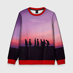 Свитшот детский BTS, цвет: 3D-красный