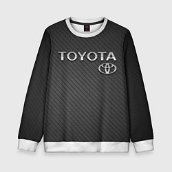 Свитшот детский Toyota Carbon, цвет: 3D-белый