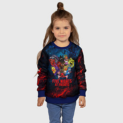 Свитшот детский Five Nights At Freddys, цвет: 3D-синий — фото 2