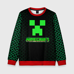 Свитшот детский Minecraft, цвет: 3D-красный