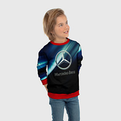 Свитшот детский Mercedes, цвет: 3D-красный — фото 2