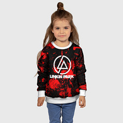Свитшот детский Linkin Park, цвет: 3D-белый — фото 2