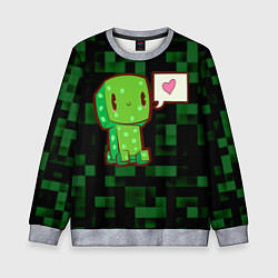 Детский свитшот Minecraft Creeper