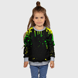 Свитшот детский НЕОНОВЫЕ ПОДТЕКИ, цвет: 3D-меланж — фото 2