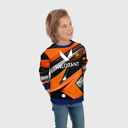 Свитшот детский Valorant, цвет: 3D-синий — фото 2
