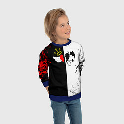 Свитшот детский Payton Moormeier спина, цвет: 3D-синий — фото 2