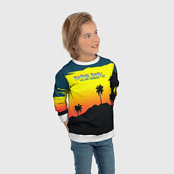 Свитшот детский HOTLINE MIAMI2, цвет: 3D-белый — фото 2