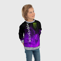 Свитшот детский MONSTER ENERGY, цвет: 3D-меланж — фото 2
