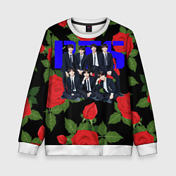 Детский свитшот BTS Roses Black