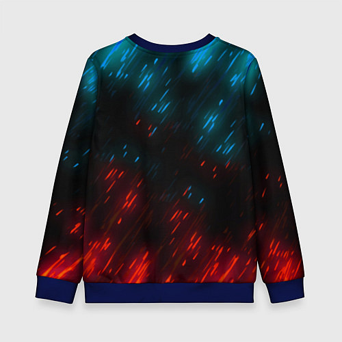 Детский свитшот CYBERPUNK 2077 SAMURAI / 3D-Синий – фото 2