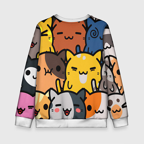 Детский свитшот КОТЕЙКИ / 3D-Белый – фото 2