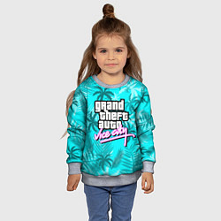 Свитшот детский GTA VICE CITY, цвет: 3D-меланж — фото 2