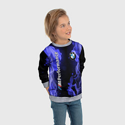 Свитшот детский BMW, цвет: 3D-меланж — фото 2