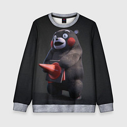 Свитшот детский Kumamon, цвет: 3D-меланж