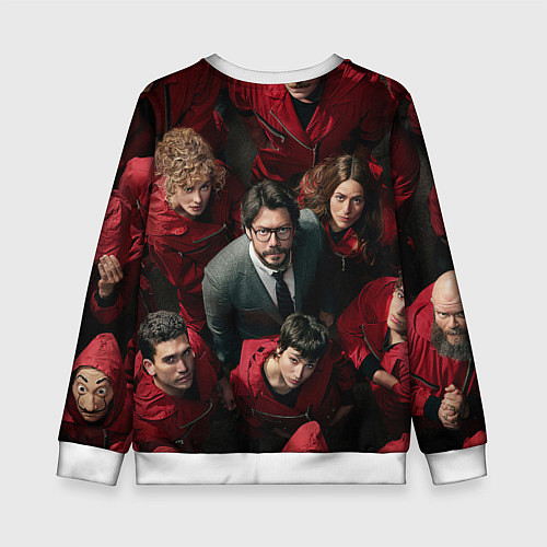 Детский свитшот La Casa de Papel Z / 3D-Белый – фото 2