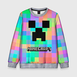 Свитшот детский Minecraft, цвет: 3D-меланж