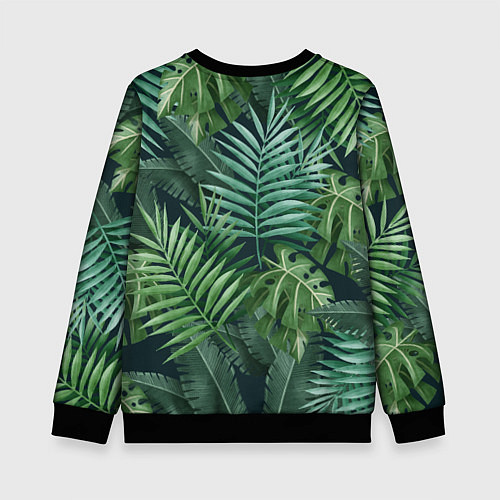 Детский свитшот Тропики / 3D-Черный – фото 2
