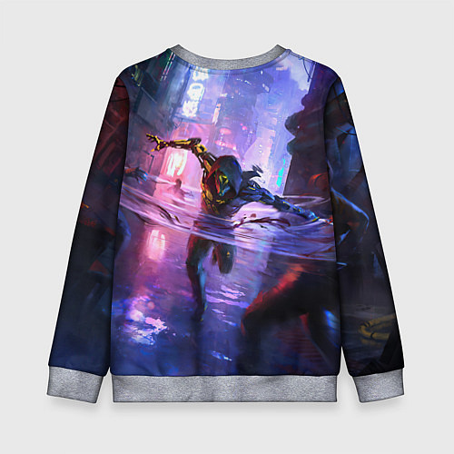 Детский свитшот Ghostrunner / 3D-Меланж – фото 2