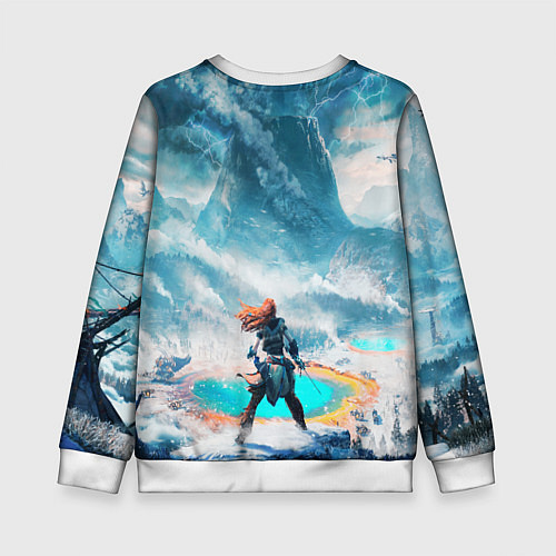 Детский свитшот HORIZON ZERO DAWN / 3D-Белый – фото 2