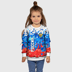 Свитшот детский RUSSIA SPORT, цвет: 3D-белый — фото 2