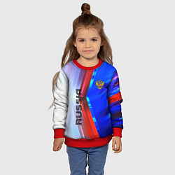 Свитшот детский RUSSIA SPORT, цвет: 3D-красный — фото 2