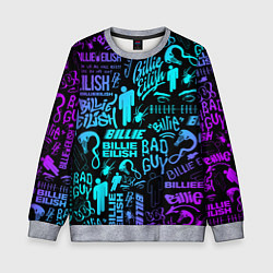 Свитшот детский BILLIE EILISH БИЛЛИ АЙЛИШ, цвет: 3D-меланж