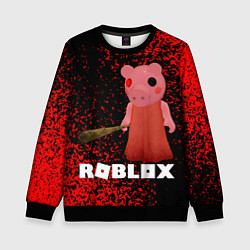 Свитшот детский Roblox Piggy, цвет: 3D-черный