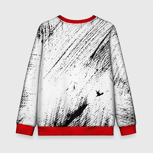 Детский свитшот ШТРИХИ / 3D-Красный – фото 2