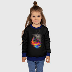 Свитшот детский Треш, цвет: 3D-синий — фото 2