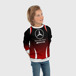 Свитшот детский Mercedes-Benz, цвет: 3D-белый — фото 2