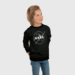 Свитшот детский NASA l НАСА S, цвет: 3D-черный — фото 2