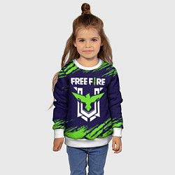 Свитшот детский FREE FIRE ФРИ ФАЕР, цвет: 3D-белый — фото 2