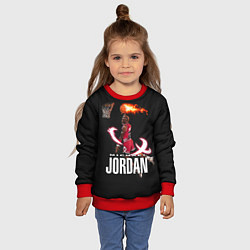Свитшот детский MICHAEL JORDAN, цвет: 3D-красный — фото 2
