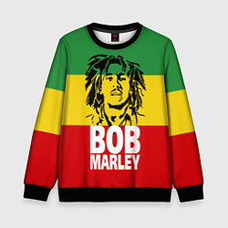Свитшот детский Bob Marley, цвет: 3D-черный
