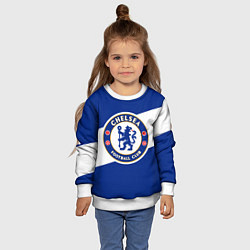 Свитшот детский Chelsea SPORT, цвет: 3D-белый — фото 2