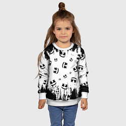 Свитшот детский MARSHMELLO МАРШМЕЛЛОУ, цвет: 3D-белый — фото 2