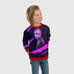 Свитшот детский BTS, цвет: 3D-красный — фото 2