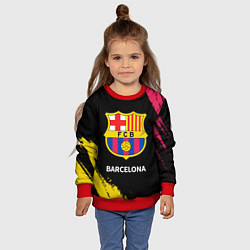 Свитшот детский BARCELONA БАРСЕЛОНА, цвет: 3D-красный — фото 2