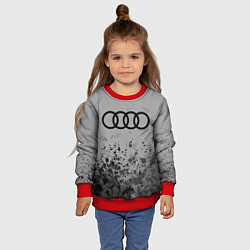 Свитшот детский AUDI АУДИ, цвет: 3D-красный — фото 2