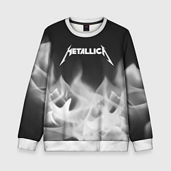 Свитшот детский METALLICA МЕТАЛЛИКА, цвет: 3D-белый