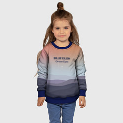 Свитшот детский Billie Eilish, цвет: 3D-синий — фото 2