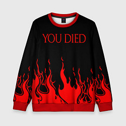Детский свитшот YOU DIED