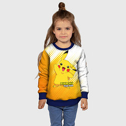 Свитшот детский Pikachu Pika Pika, цвет: 3D-синий — фото 2