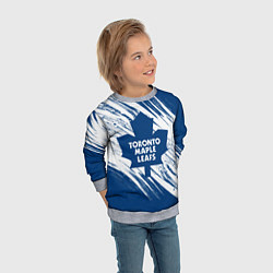 Свитшот детский Toronto Maple Leafs,, цвет: 3D-меланж — фото 2