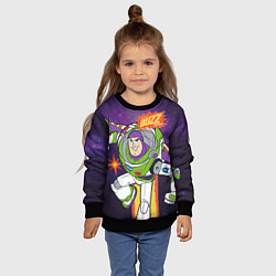 Свитшот детский Buzz Lightyear, цвет: 3D-черный — фото 2