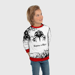 Свитшот детский КОРОЛЬ И ШУТ, цвет: 3D-красный — фото 2