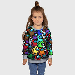 Свитшот детский Among us, цвет: 3D-меланж — фото 2