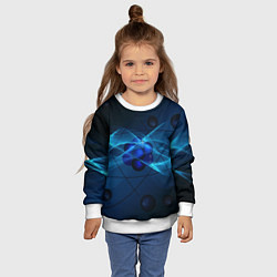 Свитшот детский Атом, цвет: 3D-белый — фото 2