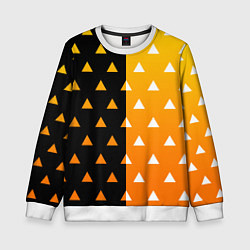 Свитшот детский ZENITSU ЗЕНИТСУ КИМОНО, цвет: 3D-белый