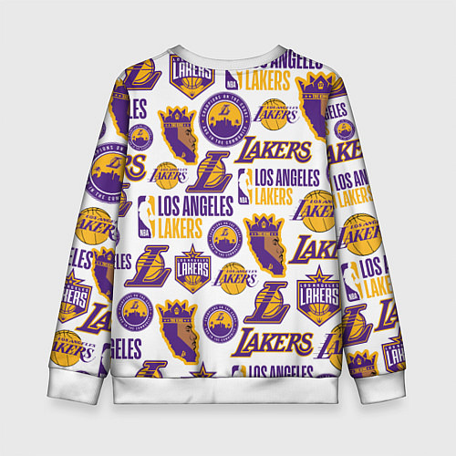 Детский свитшот LAKERS LOGO / 3D-Белый – фото 2